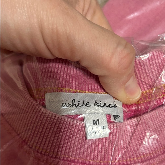 White Birch Pink Football Graphic Sweatshirt - Picture 2 of 3